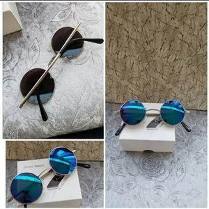 These classic round sunglasses are beautiful the l